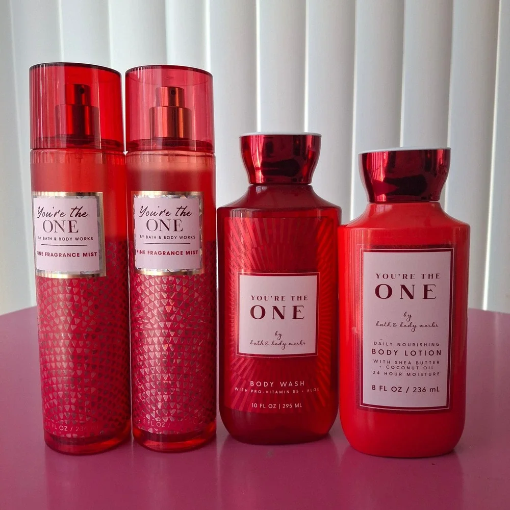 Bath & Body Works YOU'RE THE ONE Lotion Shower Gel Wash Mist Set 4-Piece Bundle - Picture 1 of 2